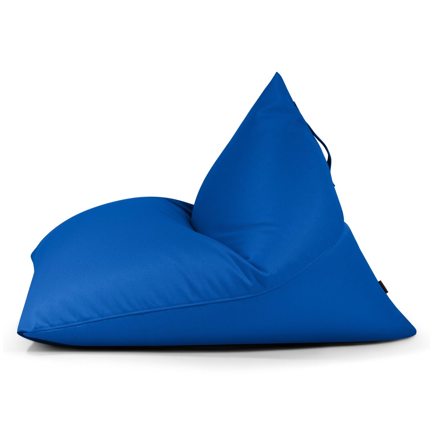 El puff bean bag juvenil RAZZ PROFUSE de tejido ignífugo extra suave (110×130×90 cm) ofrece comodidad ergonómica y diseño moderno para dormitorio o terraza, mostrado de lado sobre fondo blanco con respaldo inclinado.