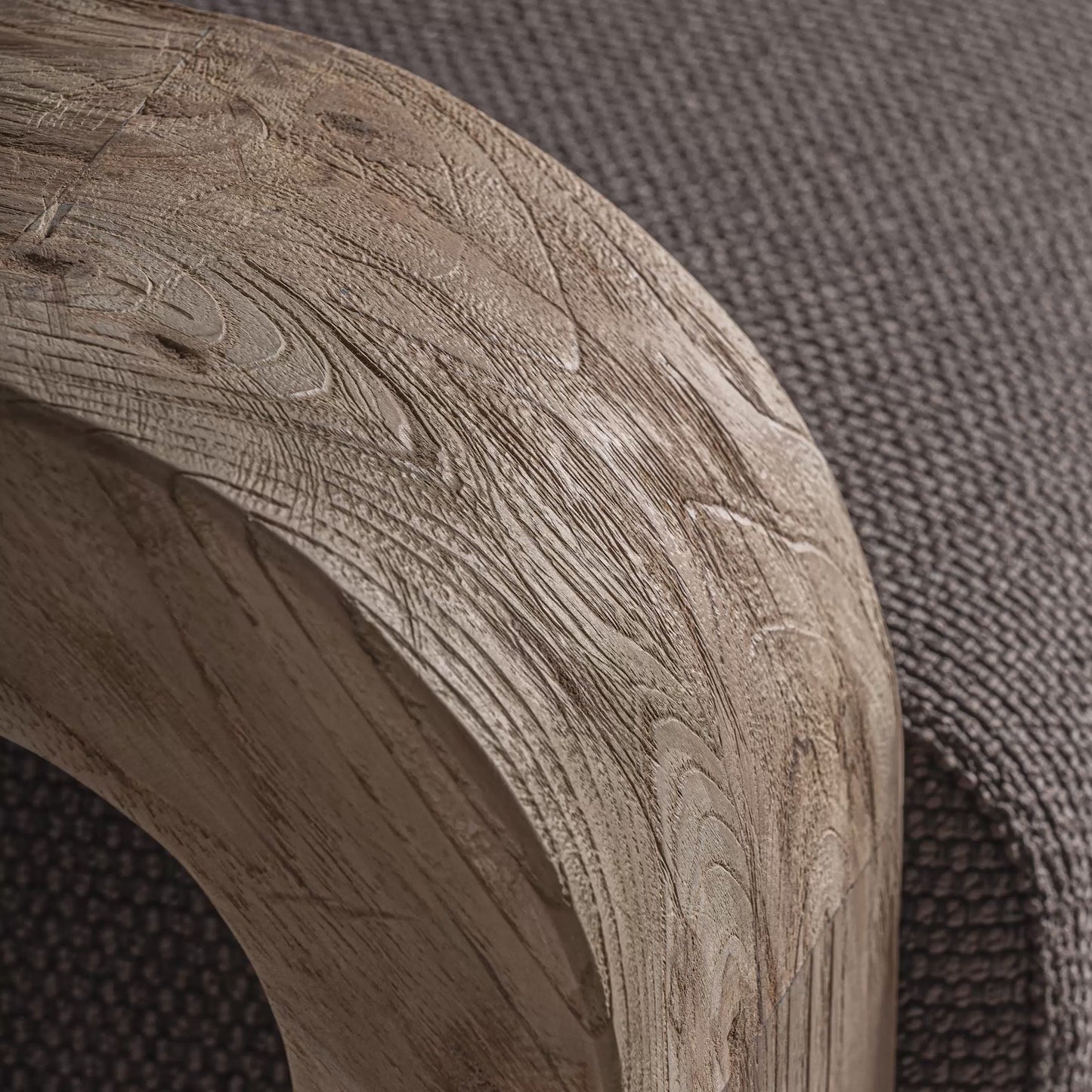 Sofá de exterior teca reciclada marrón natural 160×80×29 cm – contemporáneo – jardín o terraza – exterior – CORBA