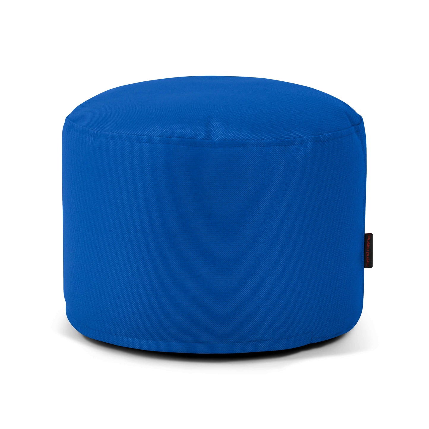 A puff redondo de tejido ignífugo 40×40×30 cm MINI PROFUSE, compacto y perfecto para dormitorio o salón, se muestra sobre fondo blanco.