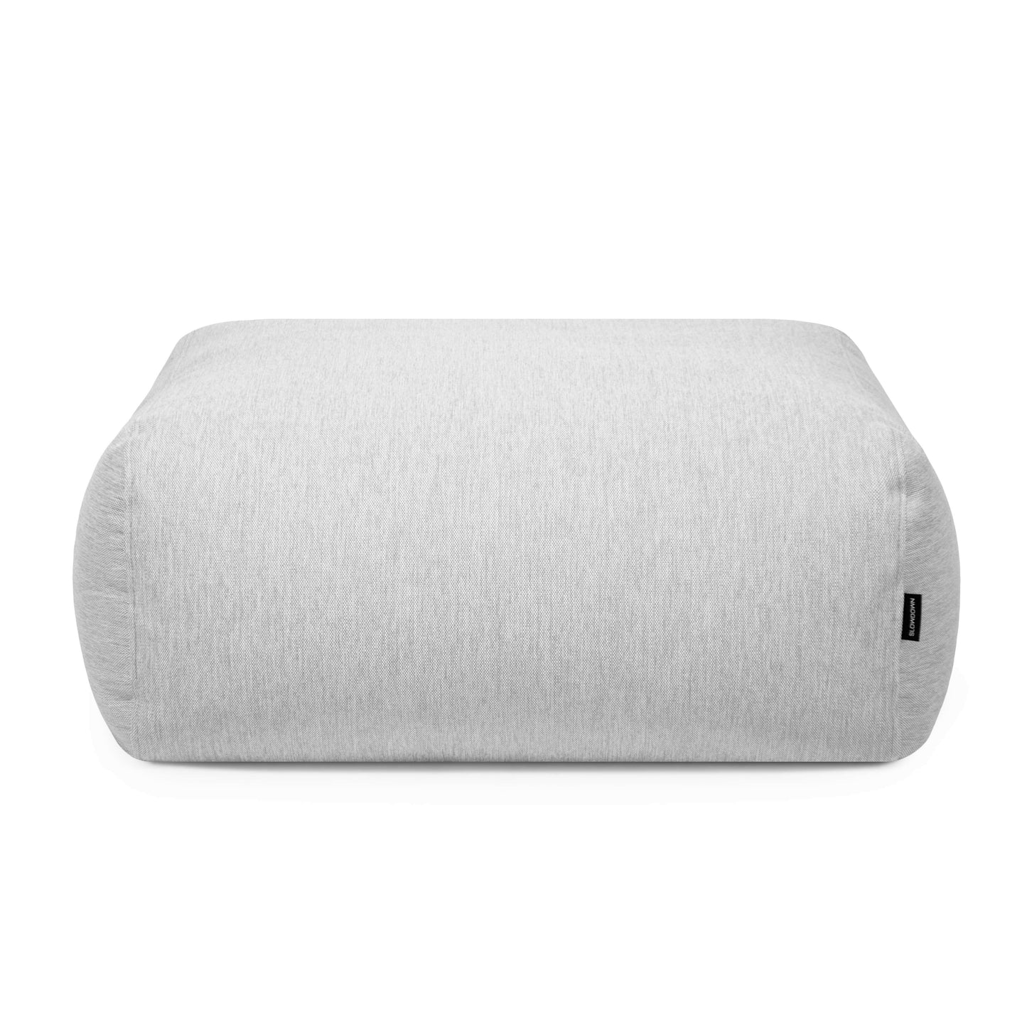 El Puf cuadrado de tejido suave lavable 85×85×38 cm TUBE 80 CASA, moderno para interior y exterior, ofrece un asiento ergonómico versátil en cualquier espacio.