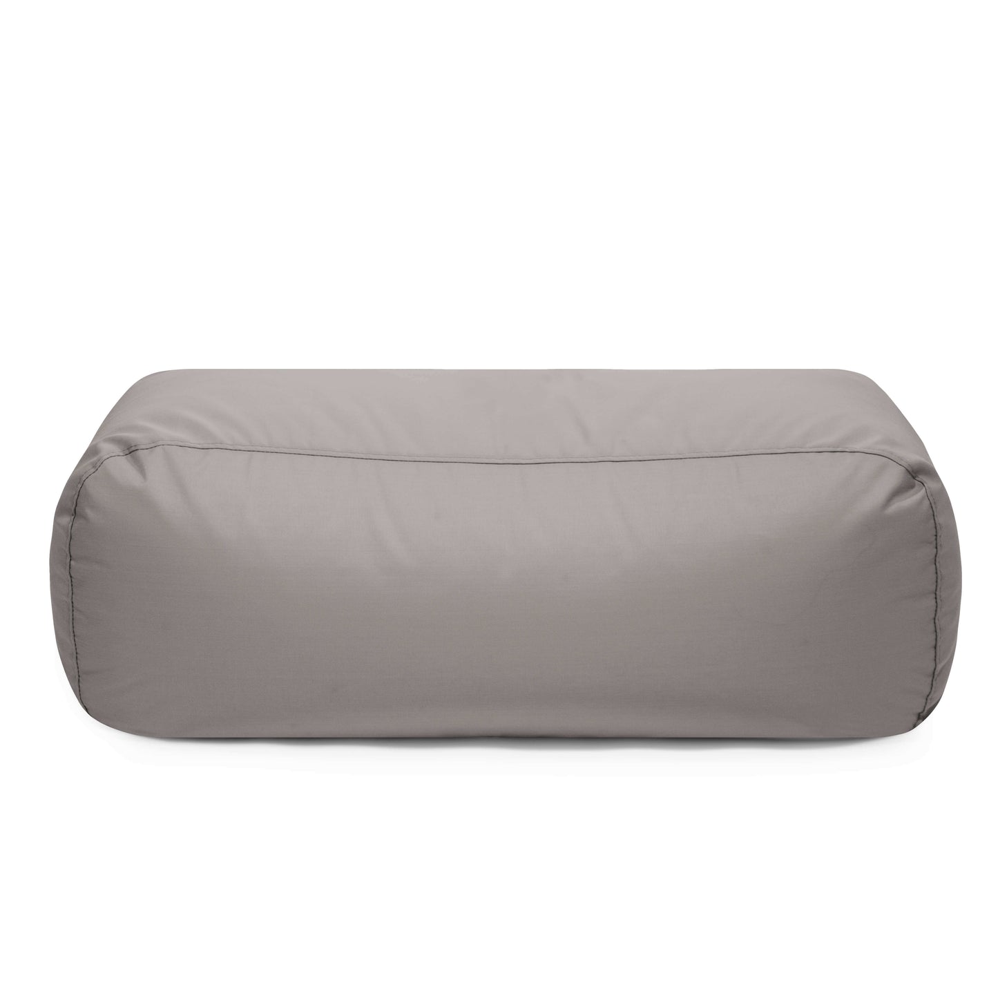 El Puf rectangular TUBE 100 COLORIN de tejido estampado y resistente al sol (100×57×38 cm) es moderno, apto para interior y exterior, y ofrece un asiento cómodo, mostrado sobre fondo blanco.