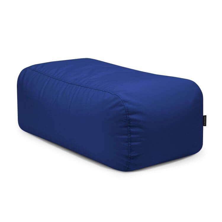 El Puf rectangular TUBE 100 COLORIN de tejido estampado y resistente al sol (100×57×38 cm) ofrece asiento cómodo, ideal para interior y exterior. Moderno, aparece en fondo blanco y es perfecto para relajarse.