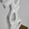 Figura decorativa de aluminio blanco y dorado Hubble S