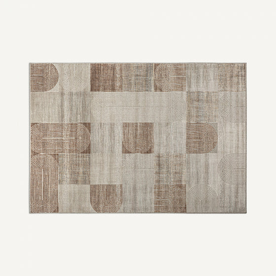 Alfombra en viscosa marron (340x240 cm) Chaniya