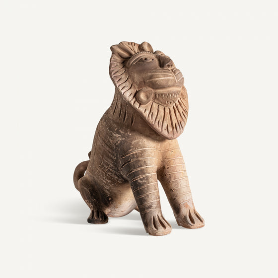 Figura decorativa en terracota oriental Lion