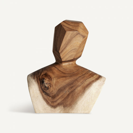 Figura decorativa de madera suar artesanal Gamla