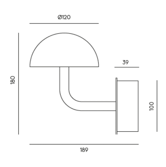 El aplique de pared Dussa personifica la sofisticación minimalista con su altura de 180 mm, ancho de 189 mm, profundidad de 100 mm, diámetro de pantalla de 120 mm y longitud de brazo de 39 mm. Diseñado para una iluminación suave, combina a la perfección elegancia y funcionalidad.