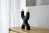 Candelabro en Aluminio Negro Neo