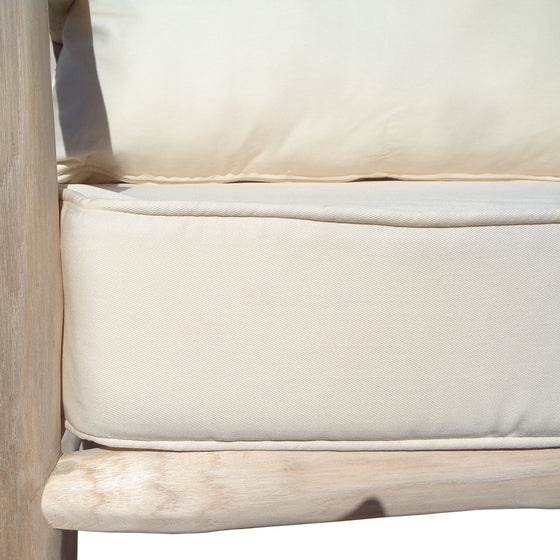 Sillón en Teca y Cojín de Algodón Arthur