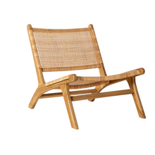  Butaca en madera de Teca y Ratán Komodo