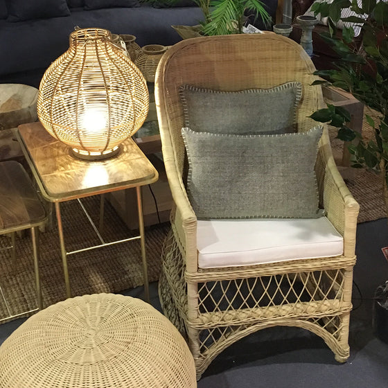 Sillón en ratán natural Camel Fitri