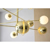 Descripción: Una lámpara de techo LED G9 15x3.5W - Bico con esferas colgantes de ella.