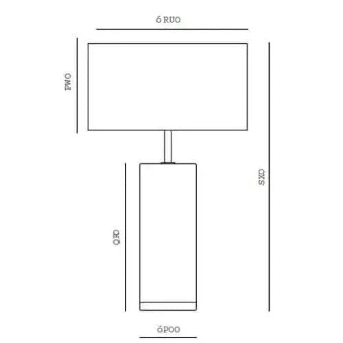 Lámpara de mesa Cand