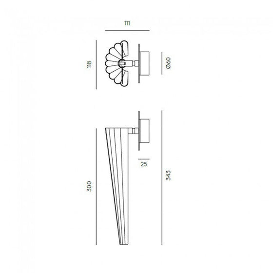 Lámpara de pared Bion