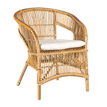  Sillón en Bambú y Ratán con Cojín Surabaya