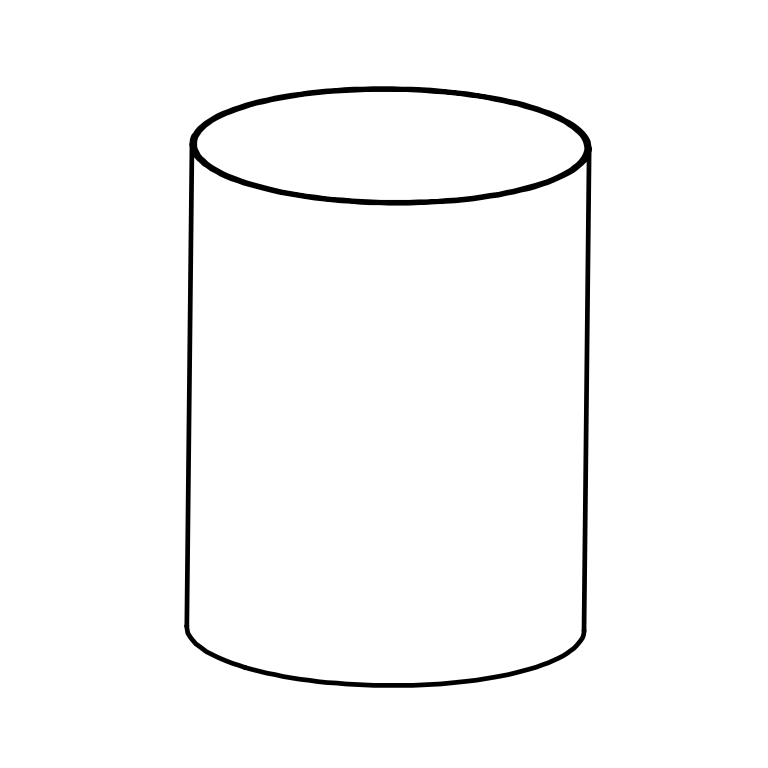 La "Pantalla recomendada en imagen 11532" está representada como una forma cilíndrica simple con una parte superior circular y lados rectos.