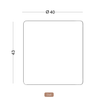 Diagrama de una forma redonda con un diámetro de 40 y una altura de 43. La etiqueta "Dal" está debajo del diagrama, reflejando un diseño contemporáneo de CASAPATIO.