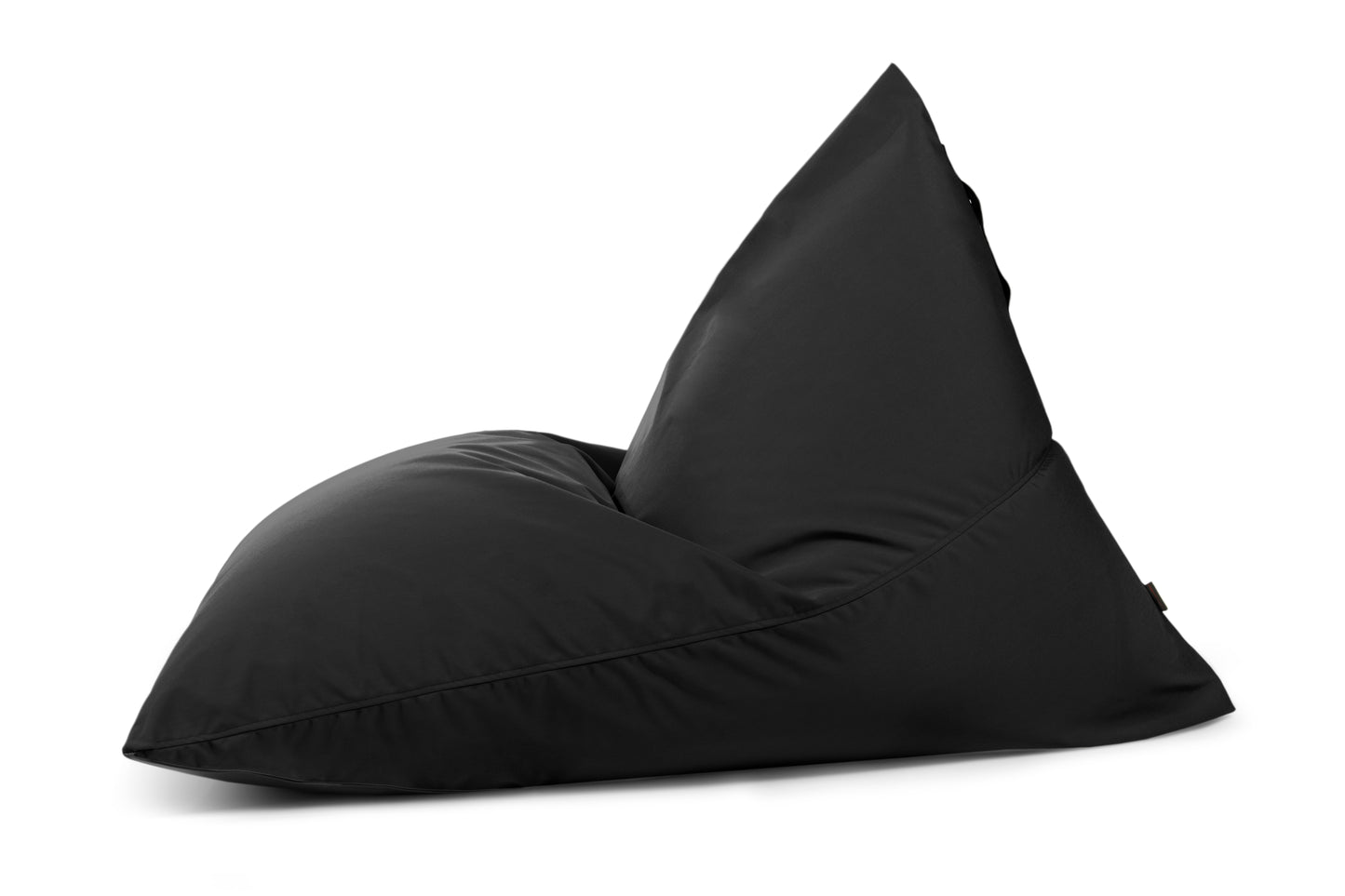 A Bean bag puff grande de tela repelente al agua 155×120×95 cm RAZZMATAZZ COLORIN, moderno para interior/exterior, se muestra sobre un fondo blanco.