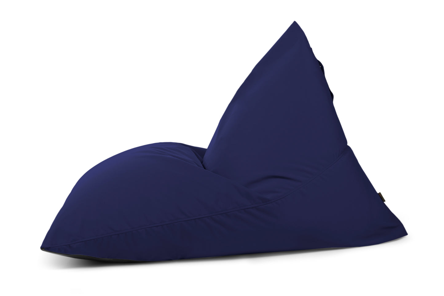 El Bean bag puff grande RAZZMATAZZ COLORIN de tela repelente al agua (155×120×95 cm) se muestra sobre fondo blanco, ideal para interior/exterior y ofrece asiento ergonómico para relajarse con estilo.