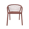 Silla de Comedor de Aluminio y Cuerda Coral Silco
