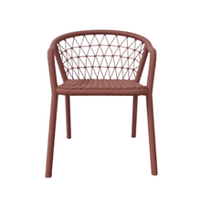  Silla de Comedor de Aluminio y Cuerda Coral Silco