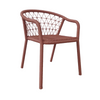 Silla de Comedor de Aluminio y Cuerda Coral Silco