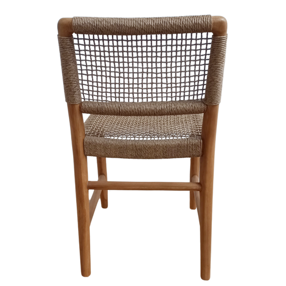 Silla de Comedor en Madera de teca y Fibra sintetica  Nina S