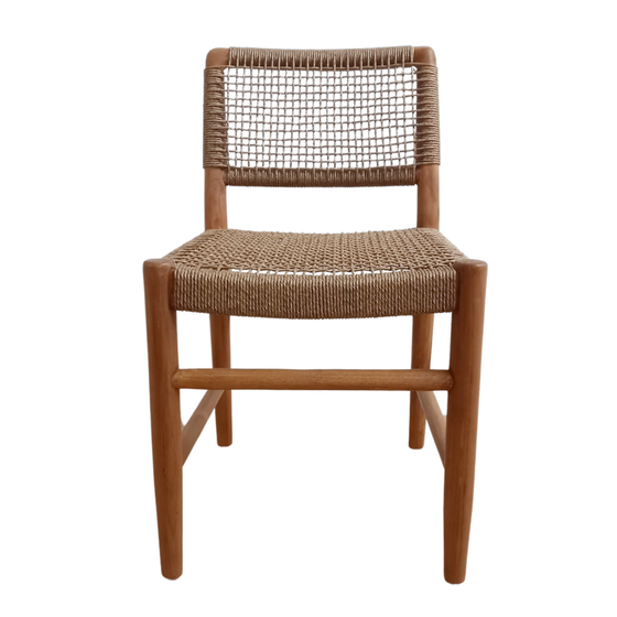 Silla de Comedor en Madera de teca y Fibra sintetica  Nina S