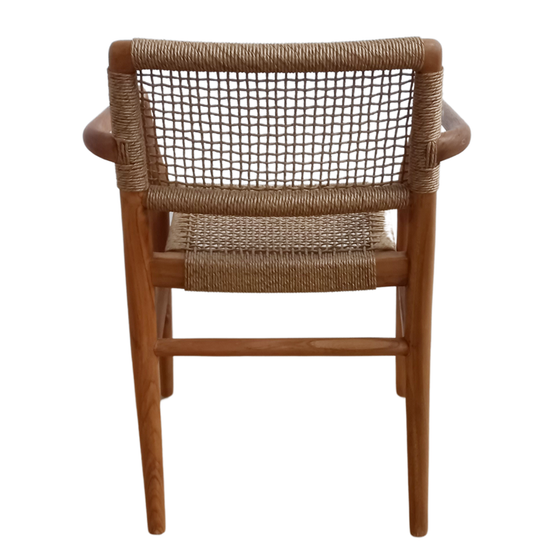 Silla de Comedor en Madera de Teca y Fibra sintética Nina