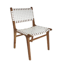  Silla de Comedor en Madera de Teca Zoe White