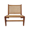 Sillón en madera de teca y ratán Cangu