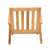 Sillón en Madera de Teca con Cojín Blanco Pelicano