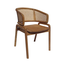  Sillón en Madera de Teca y Ratán MAX