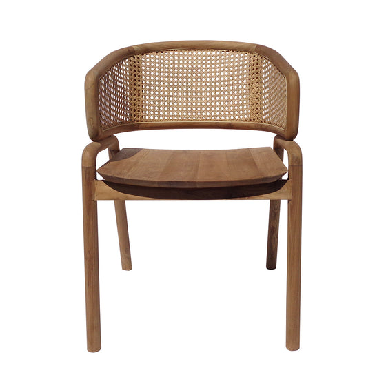 Sillón en Madera de Teca y Ratán MAX