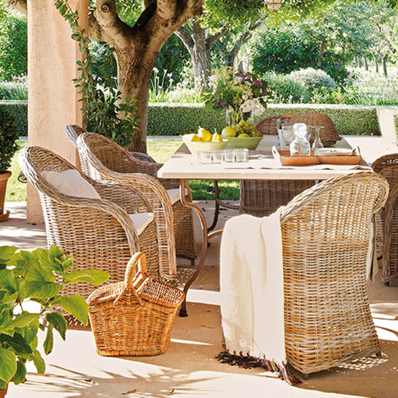 Sillón en Ratán Natural Oval Kubu