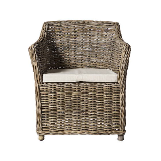 Sillón en Ratán Natural Kubu Grey Square