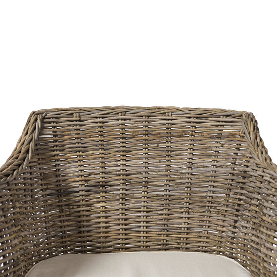 Sillón en Ratán Natural Kubu Grey Square