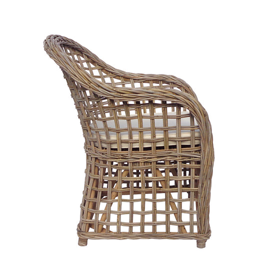 Sillón de Ratán y Cojín Zebra