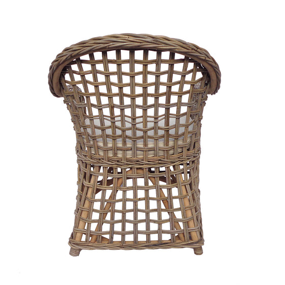 Sillón de Ratán y Cojín Zebra