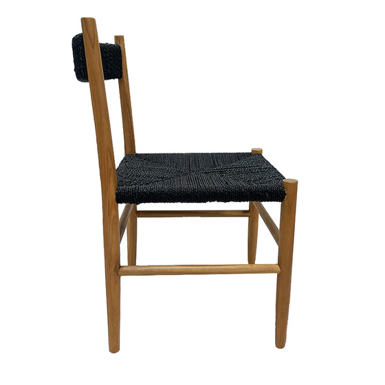 Silla de Comedor en Madera de Teca Bastian Black