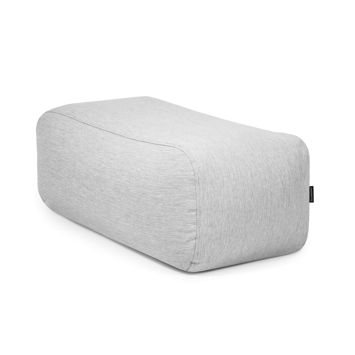 Otomana rectangular de tejido suave y lavable, 100×57×38 cm, para uso interior/exterior-TUBE 100 CASA-añade confort moderno a cualquier espacio con su elegante diseño.
