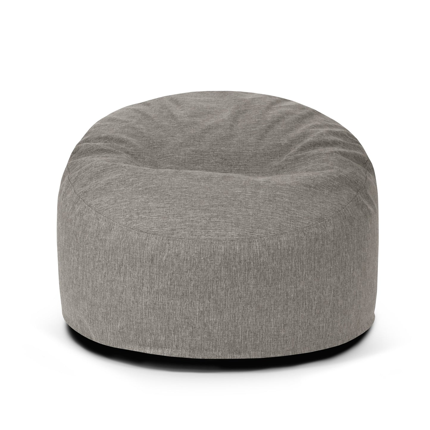 Puff redondo de espuma y chenilla suave 85×85×38 cm de OM 85 HOME, con diseño ergonómico y estilo moderno para salón o dormitorio, sobre fondo blanco.