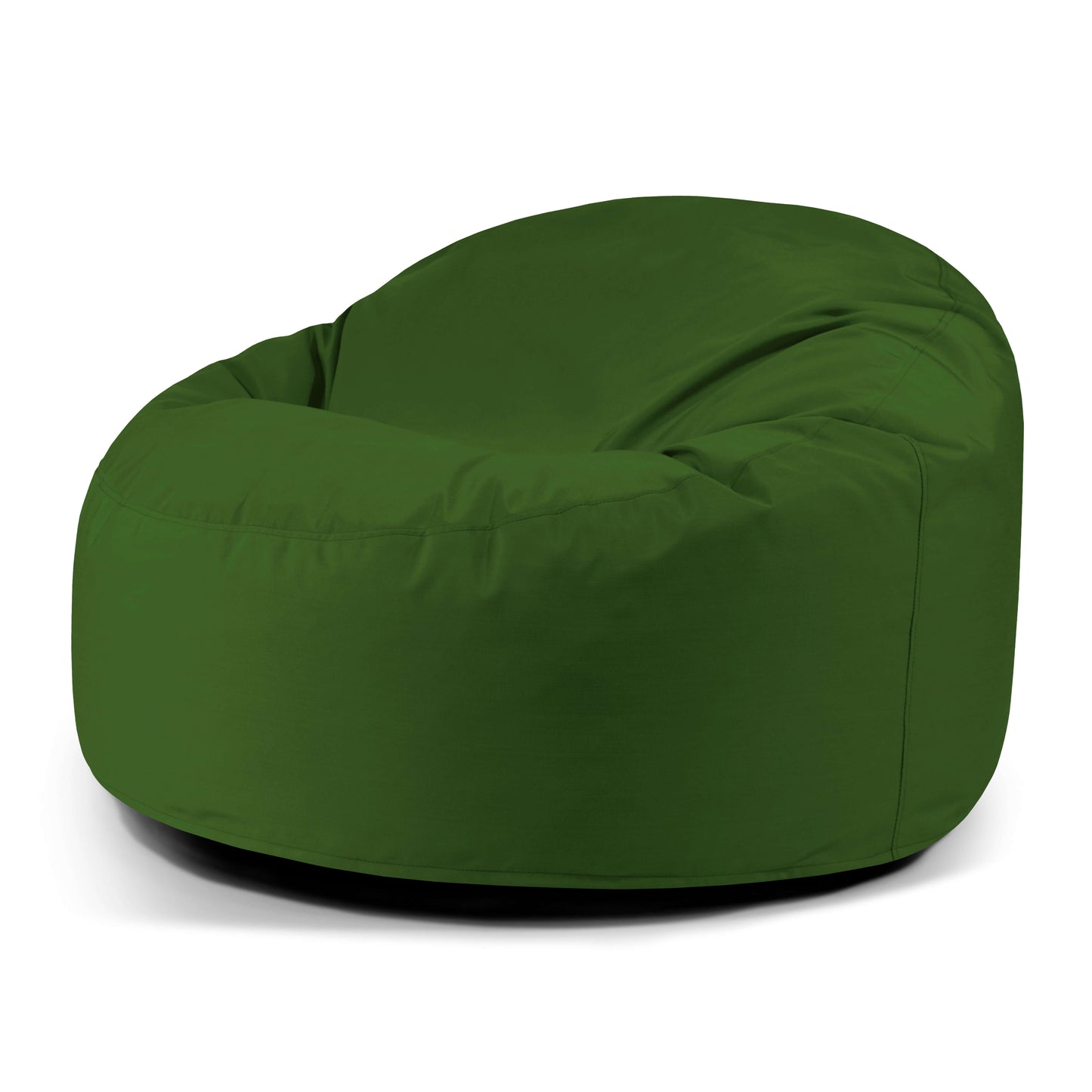 El Puff redondo de espuma y tejido repelente al agua 110×110×75 cm OM 110 COLORIN, moderno para interior y exterior, ofrece comodidad ergonómica con su suave superficie, mostrado sobre fondo blanco.
