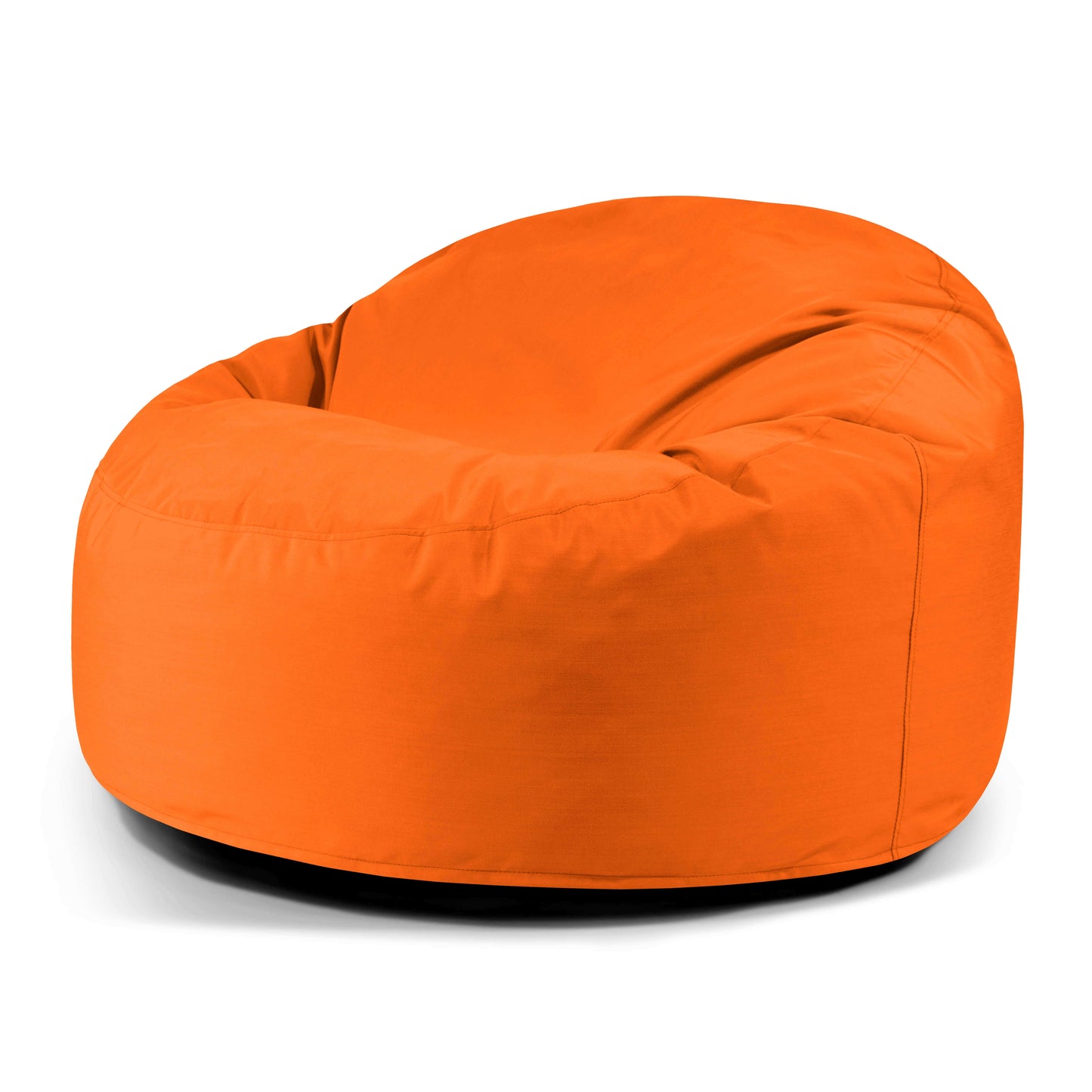 The Puff redondo de foam y tejido repelente al agua 110×110×75 cm OM 110 COLORIN es un bean bag moderno, ergonómico y cómodo para interior o exterior, mostrado sobre fondo blanco.