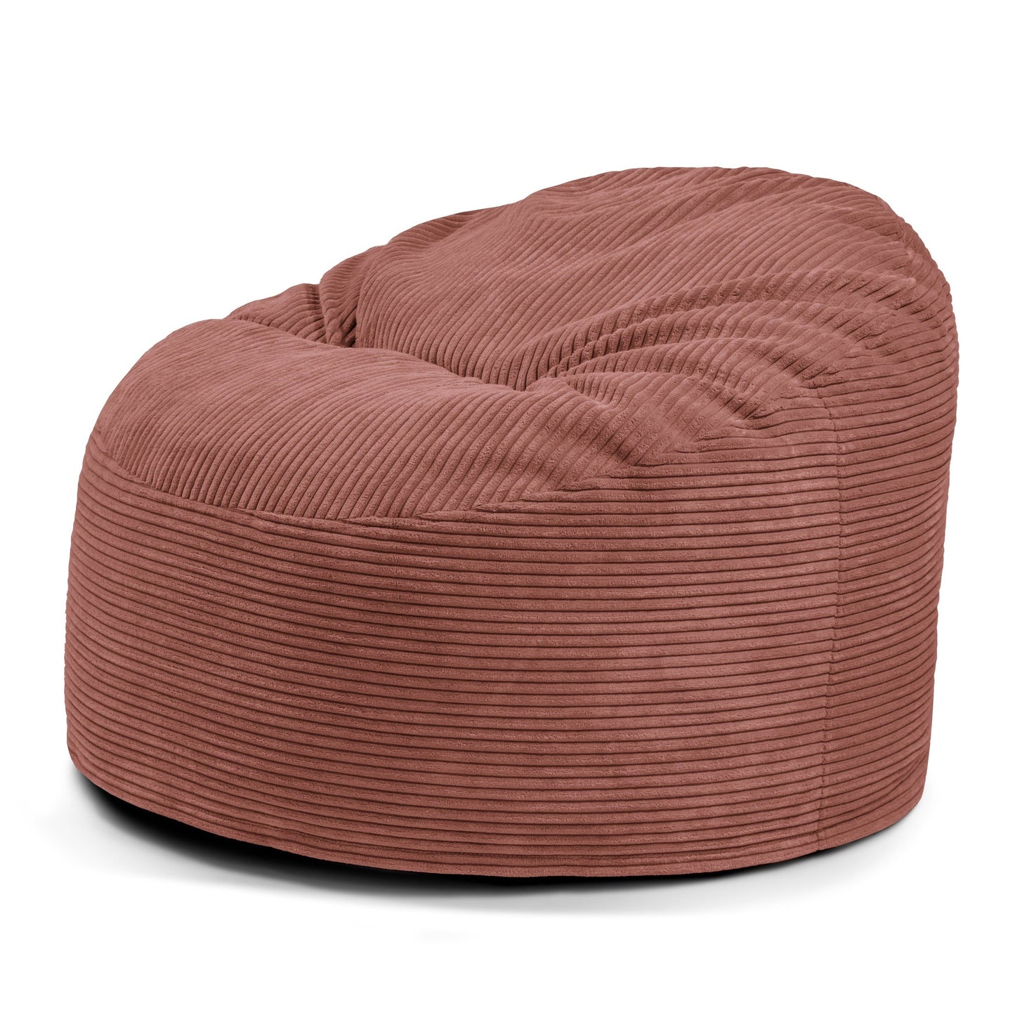Un gran Puff redondo de espuma y tejido terciopelo acanalado suave (85×85×38 cm) añade un toque acogedor y moderno a tu salón o dormitorio-modelo OM 85 WAVES.