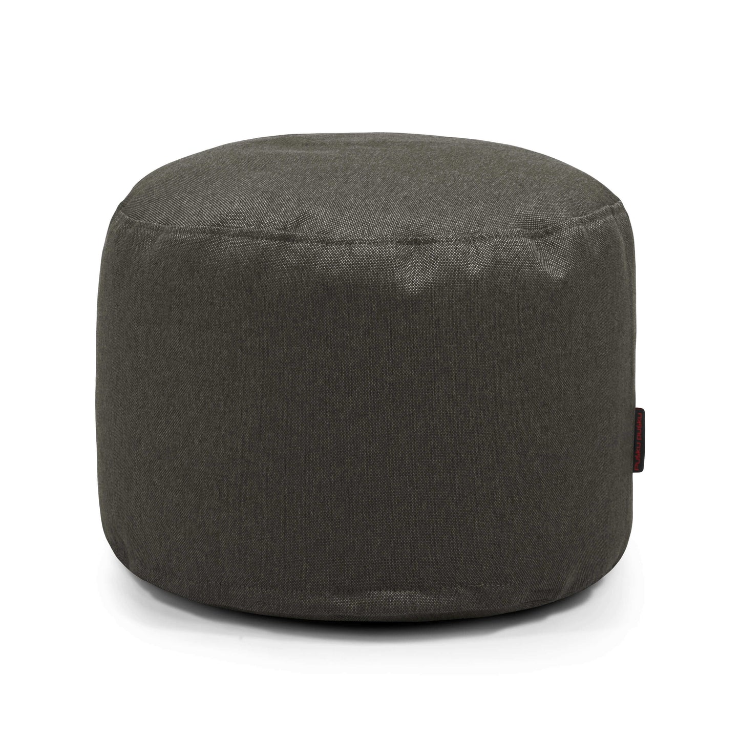 El Puff redondo de tela suave lavable MINI NORDIC (40×40×30 cm) es compacto y versátil, ideal para dormitorio o salón; aparece sobre un fondo blanco.