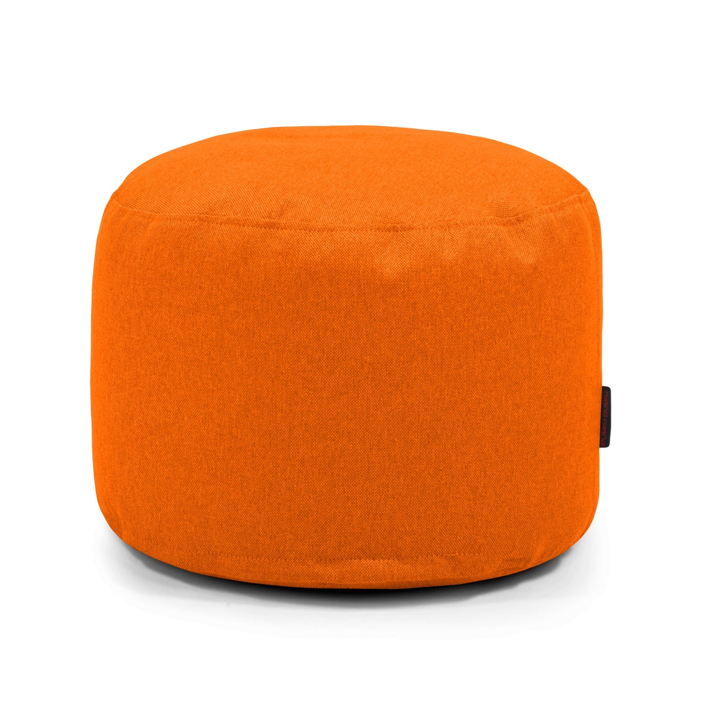 Puff redondo de tela suave lavable 40×40×30 cm, compacto MINI NORDIC para dormitorio o salón, ideal como asiento versátil en espacios pequeños; fotografiado sobre fondo blanco.
