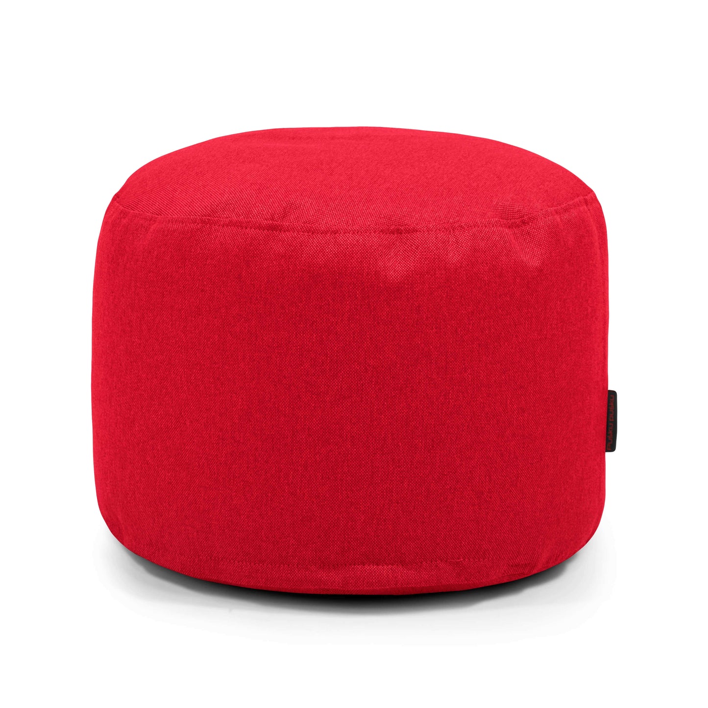 Un Puff redondo de tela suave lavable 40×40×30 cm, compacto y MINI NORDIC, ideal como asiento versátil para dormitorio o salón, se muestra sobre fondo blanco.