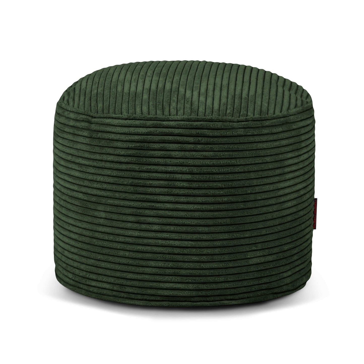 El Puff redondo de terciopelo acanalado MINI WAVES (40×40×30 cm), en color verde oscuro y diseño compacto, aporta un asiento ergonómico y elegante para tu dormitorio o salón.