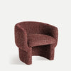 Explora la estética del Sillón tapizado jaspeado marrón Leke. Su respaldo curvo y asiento integrado ofrecen estilo y comodidad, ideales para un ambiente minimalista.